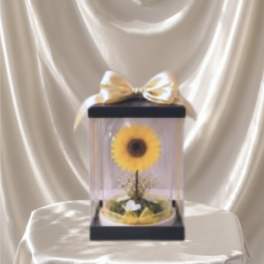 Eternal Sunflower Dome (Height: 9.84 ")