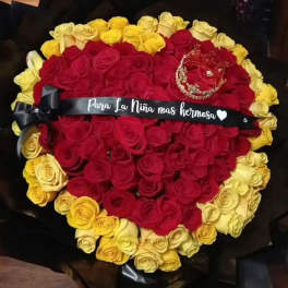 Ramo buchon de rosas