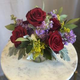 Romantic Rose Vase Arrangement