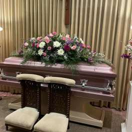 Lavender Bloom Casket