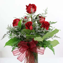 Half Dozen Red Roses