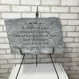 A Heart of Gold Memorial Stone