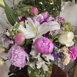 Moonlit Peony Garden