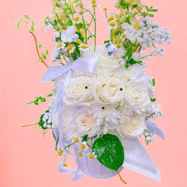 White rabbit centerpiece