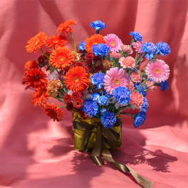 Seasonal flowers large centerpiece