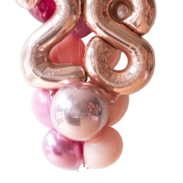 Number balloon bouquet