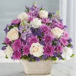 Loving Remembrance Lavender and White