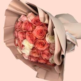 Coral Chic Bouquet