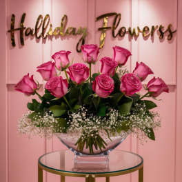 Hot Pink Rose Bowl