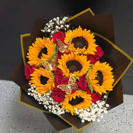BUCHON SUNFLOWER ROSES