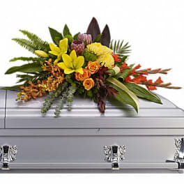Island Memories Casket Spray