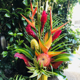 FedEx shipping Bamboo sunshine arrangement