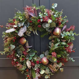 Custom holiday wreath