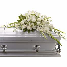 Bountiful Memories Casket Spray by Teleflora