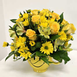 Smile with flowers
