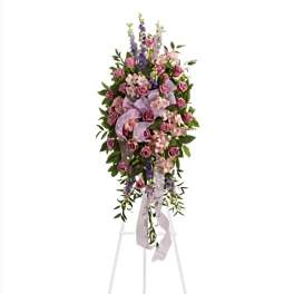 Pink Funeral Standing Spray