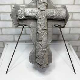 Patchwork Cross Garden Stone