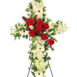 White and Red Cross