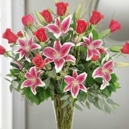 Enchanted Lilies and Roses