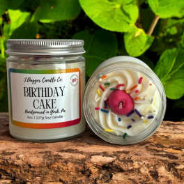 8oz. Birthday Cake Soy Dessert Candle 