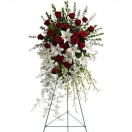 Lily and Rose Tribute Spray