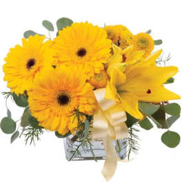 Petite Yellow Flower Arrangement