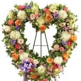 MULTICOLOR STANDING OPEN HEART