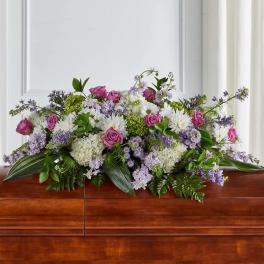 Tender Embrace Casket Spray