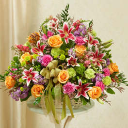 Pastel Sympathy Basket