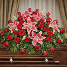 Dedication Of Love Casket Spray