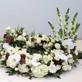 Orchid Urn Wreath