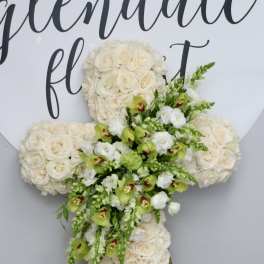 White Cross and Orchids