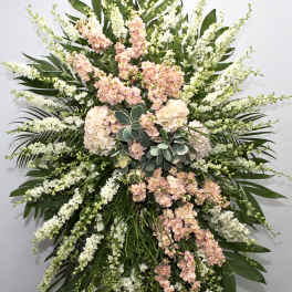 Pink and White Spray