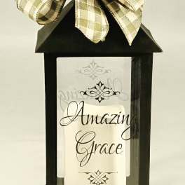 Amazing Grace Lighted Lantern