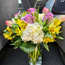 Blush Spring Garden Bouquet