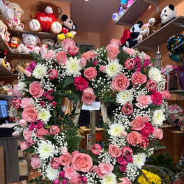 Always in my heart, Floral Heart Tribute.