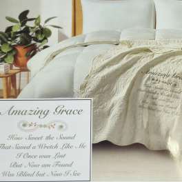 Amazing Grace Creamy White Throw