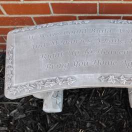 If Tears Concrete Bench