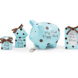 Baby Boy Dots Gift Set