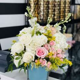 AQUA DREAM BOUQUET BY ATLANTA'S FINEST FLOWERS