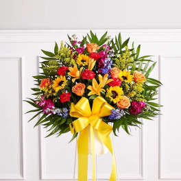 Heartfelt Sympathies Standing Basket