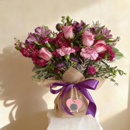 Velvet Plum Linen Wrap
