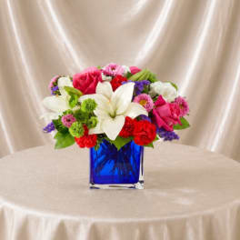 Vibrant & Blue Centerpiece