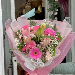 Sweet Blush Hand-Tied Bouquet