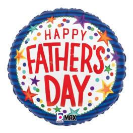 1 Single Foil "Happy Father's Day" Balloon