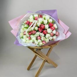 #51 Mixed double tulips