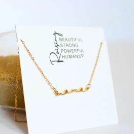 Mama Necklace- Gold
