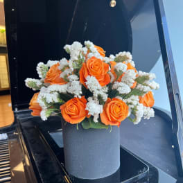 boxed roses