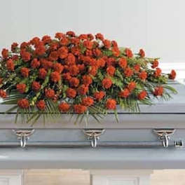 SF73-11 Red Monochromatic Casket Spray
