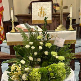 Funeral Wreath in Green